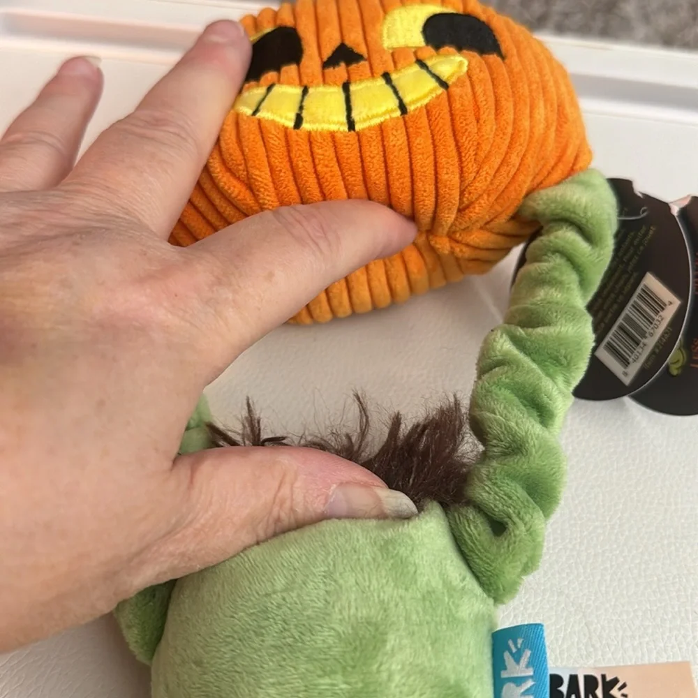 NEW Bark Gourd Boy Halloween dog toy